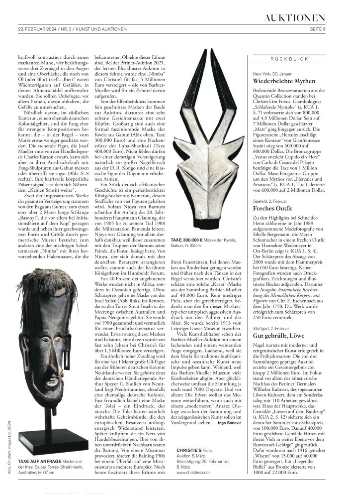 Christies Barbier Mueller Kunst und Auktionen 2024 3 Barlovic 003