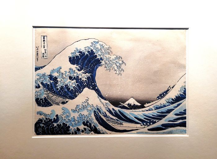 Hokusais-Große Welle, Ausstellungsschnappschuss von I. Barlovic