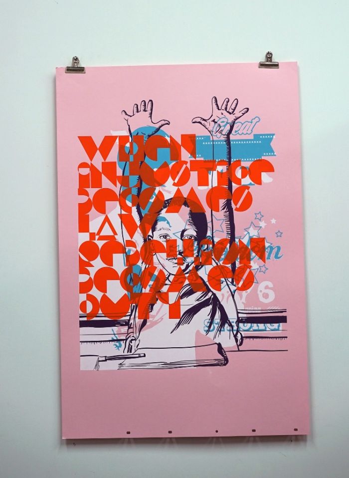 (c) Strong Hands of Injustice by Ganzeer screen print 2015