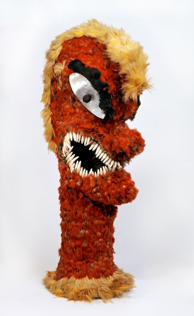 Federfigur ki'i hulu manu  Hawai'i, 18. Jh., Copyright: Slg. Cook/Forster, Ethnologische Sammlungen der Universität Göttingen, Foto: Harry Haase