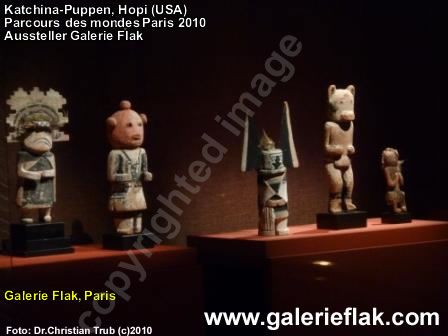 Parcours des mondes 2010 Katchinapuppen Hopi Galerie Flak Paris galerieflak.com