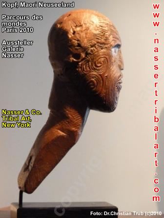 Parcours des mondes 2010 Kopf Maori Galerie Nasser New York nassertribalart.com
