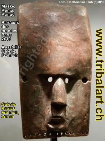 Parcours des mondes 2010 Maske Kumu Kongo Galerie Froehlich Zuerich tribalart.ch