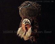Maske der Kassai-Sammlung, Osten des Belgisch-Kongo, Museum der Kulturen Basel, Nr. III 9180, von Hans Himmelheber 1938