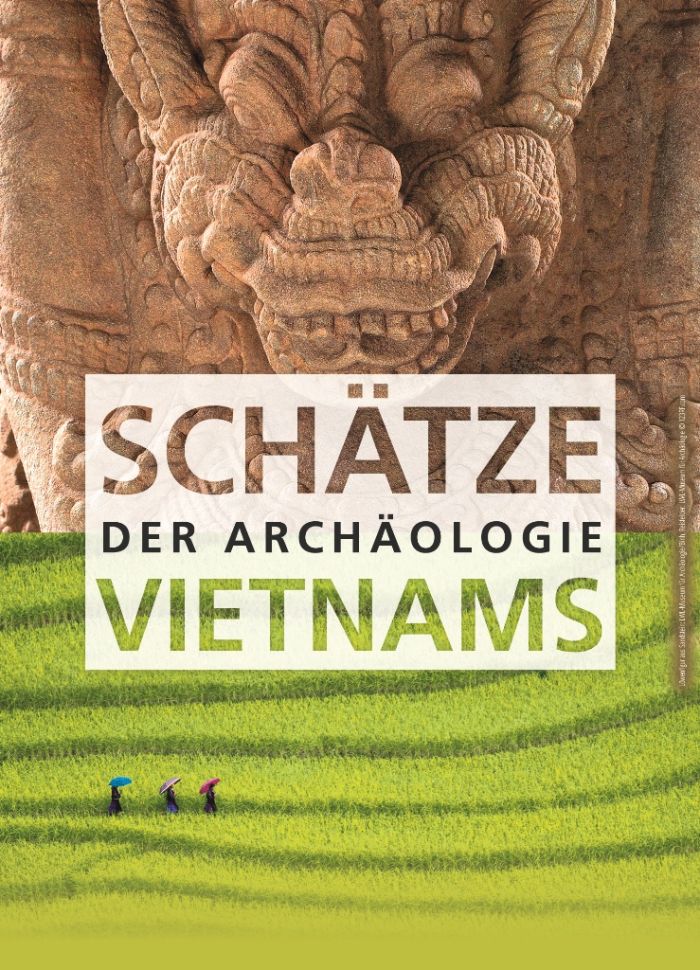 Löwenfigur aus Sandstein: LWL-Museum für Archäologie/Binh, Reisfelder: LWL-Museum für Archäologie © 123RF.com